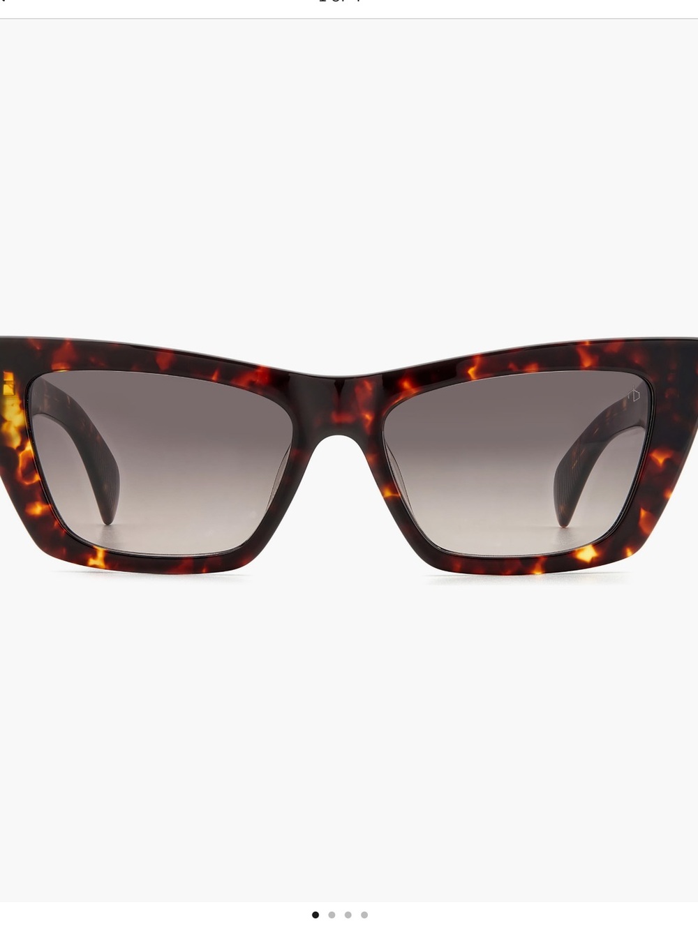 RAG & BONE Cat Eye Sunglasses - Havana Brown Gradient Lenses - Picture 2 of 8